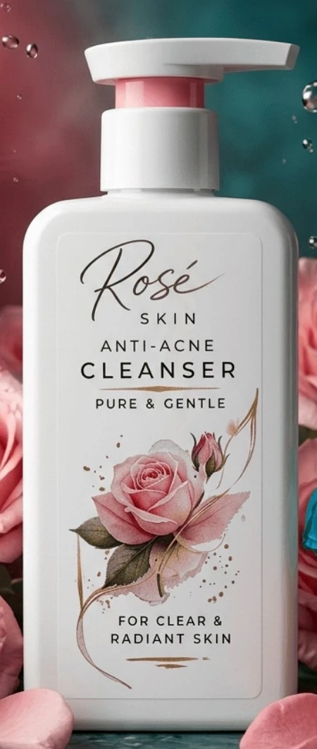 Rosé Skin — غسول الورد المضاد للحبوب